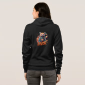 Rode panda astronaut hoodie (Achterkant volledig)