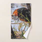 Rode panda bad handdoek (Handdoek)