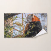 Rode panda bad handdoek (Handdoek)