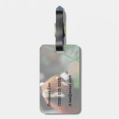 Rode panda bagagelabel (Achterkant verticaal)