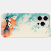 Rode Panda Bamboebos Slaapje Case-Mate iPhone Case (Achterkant (horizontaal))