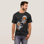 Rode Panda Beer Astronauten T-shirt (Voorkant volledig)