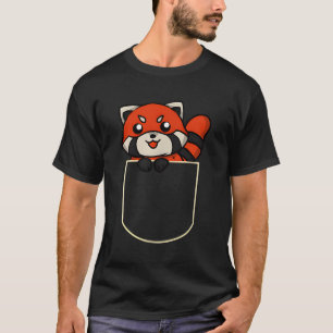 Rode Panda Beer in de zak Rode Panda Pocket T-shirt