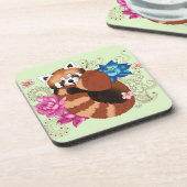 Rode Panda Bier Onderzetter (Linkerzijde)