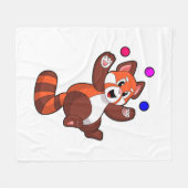 Rode panda bij Juggle Circus.PNG Fleece Deken (Voorkant (Horizontaal))