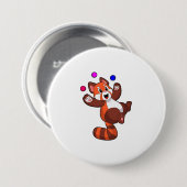 Rode panda bij Juggle Circus.PNG Ronde Button 7,6 Cm (Voorkant /achterkant)