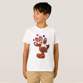 Rode panda bij Juggle Circus.PNG T-shirt (Voorkant volledig)