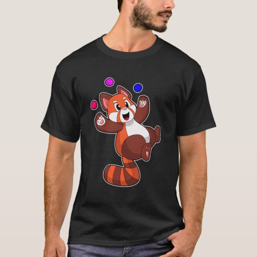 Rode panda bij Juggle Circus.PNG T-shirt (Voorkant)