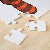 Rode panda bij liefde voor hart.PNG Legpuzzel (Zijkant)