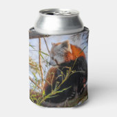 Rode panda blikjeskoeler (Blikje Voorkant)