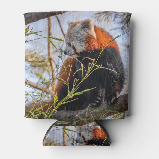 Rode panda blikjeskoeler (Voorkant)