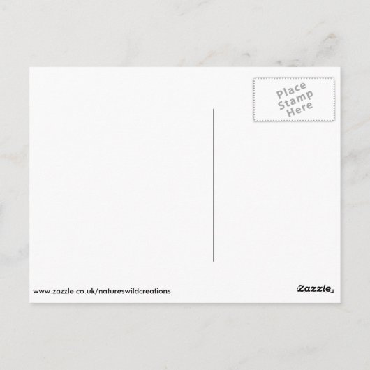 Rode panda briefkaart (Achterkant)