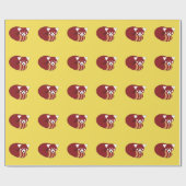 Rode panda cadeaupapier (Vlak)