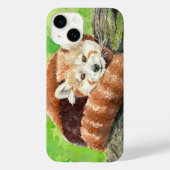 Rode panda Case-Mate iPhone case (Achterkant)
