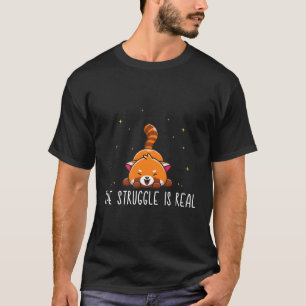 Rode Panda De strijd is echte rode Panda T-shirt