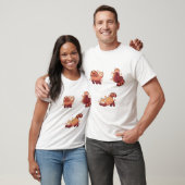 Rode panda Delight � schattige dierenkunst T-shirt (Unisex)