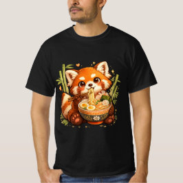 Rode panda die ramen eet – Schattige, gezellige no T-shirt