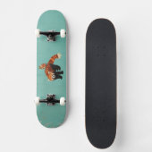 Rode panda en vogelskateboard skateboard (Voorkant)