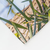 Rode panda fleece deken (Hoek)