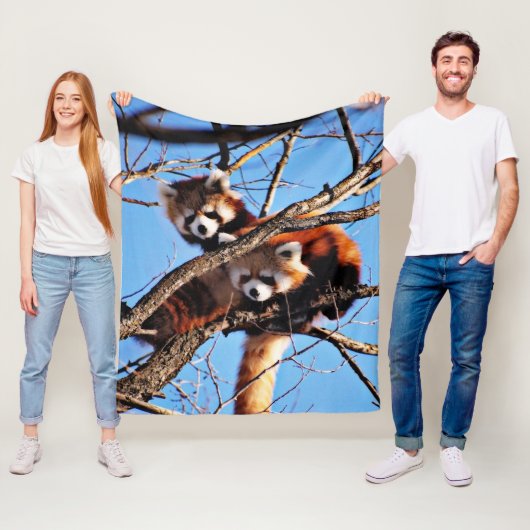 rode panda fleece deken (In situ)