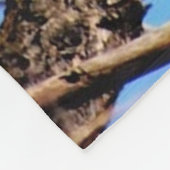 rode panda fleece deken (Hoek)