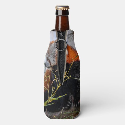 Rode panda flesjeskoeler (Fles Achterkant)