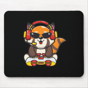 Rode Panda Gamer Grappige Rode Panda's Dierenliefh Muismat