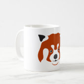 RODE PANDA GEZICHT KOFFIEMOK (Voorkant links)