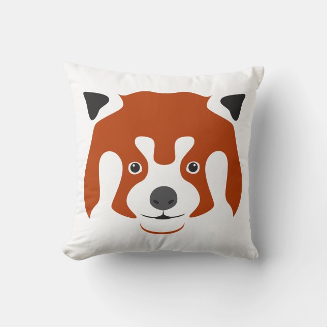 RODE PANDA GEZICHT KUSSEN (Voorkant)