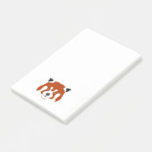 RODE PANDA GEZICHT POST-IT® NOTES (Schuin)