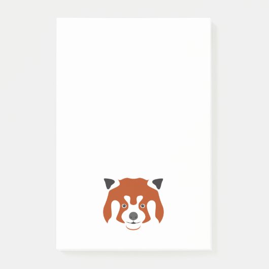 RODE PANDA GEZICHT POST-IT® NOTES (Voorkant)