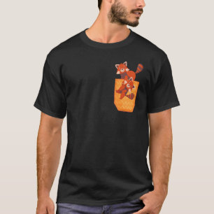 Rode Panda Hangende Rode Panda's Dierlijke Graphic T-shirt