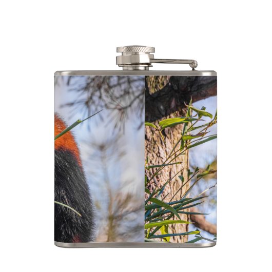 Rode panda heupfles (Achterkant)