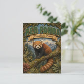 Rode Panda Himalaya-bos POPCUT Briefkaart (Staand voorkant)