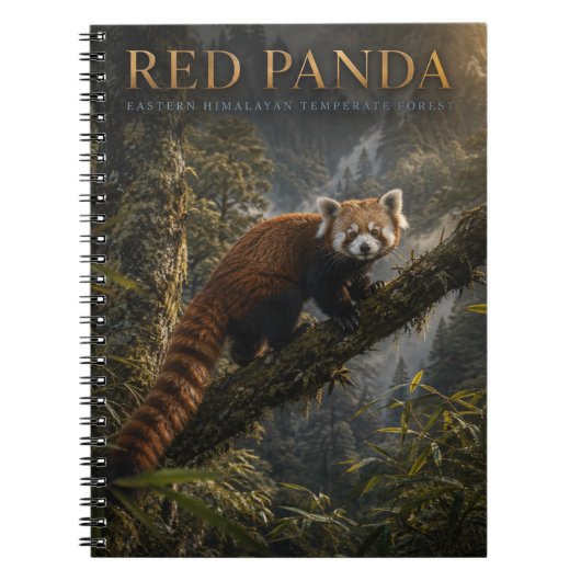 Rode Panda Himalaya Woud DIEREN Notitieboek (Voorkant)