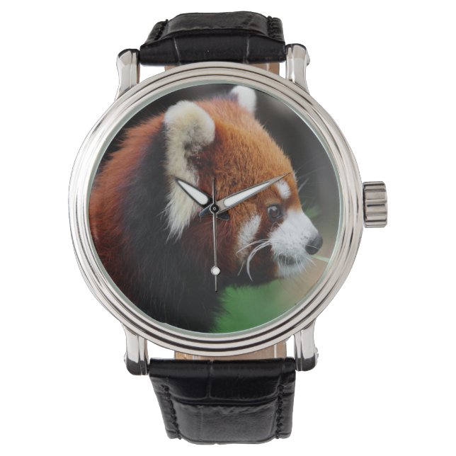 Rode panda horloge (Voorkant)