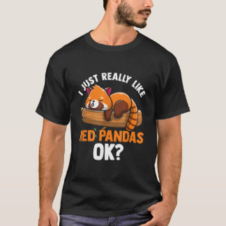 Rode Panda Ik Hou Gewoon Echt Van Rode Panda's Ok T-shirt