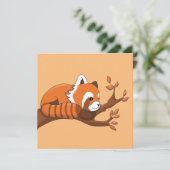  Rode Panda in de boom Kaart (Staand voorkant)