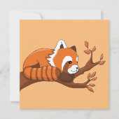 Rode Panda in de boom Kaart (Voorkant)