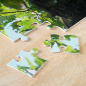 Rode panda in een boompuzzel legpuzzel (Zijkant)