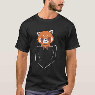 Rode Panda In Zak Dier In Zak T-shirt