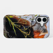 Rode panda iPhone 16 hoesje (Achterkant horizontaal)