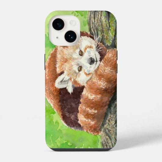 Rode panda iPhone hoesje (Achterkant)