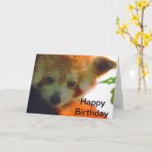 rode panda kaart (Gele Bloem)