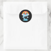 Rode Panda Kawaii Rode Panda Dolfijn Rode Panda Ronde Sticker (Tas)