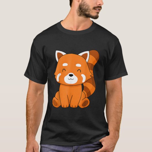 Rode Panda Kawaii Rode Panda Rode Panda T-shirt (Voorkant)