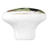 Rode panda keramische knop (Zijkant)