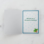 Rode Panda Kerst Kerstkaart Kaart (Binnen)