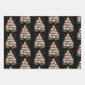 Rode Panda Kerstboom Grappig Dier  Inpakpapier Vel (Voorkant)