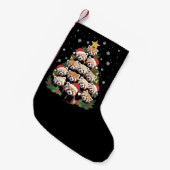 Rode Panda Kerstboom Grappig Dier Kleine Kerstsok (Voorkant (Hangend))
